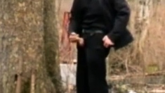 daddy alone outside