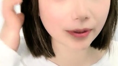 Great close up in japanese teen blowjob pov