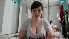 Hottest brunette solo webcam masturbation 2