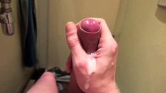 Four uncut foreskin cumshots compilation