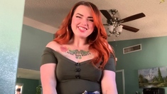 Redhead amateur slut jerking dick 2