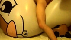 Giant inflatable toy humping cum