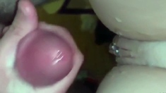 Amateur girlfriend gives handjob with facial cumshot