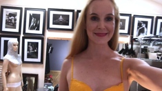 Mature Blonde In Stockings Dildos Her Sweet Cunt