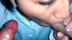Latina Amateur Loves Swallowing Cum