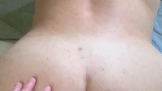 Big ass anally plugged and pounded doggystyle from his POV