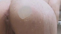 Cute amateur brunette naughty in solo jerking show on camera