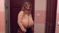 Big Boobed Blonde Masturbates With A Dildo In The Bathroom