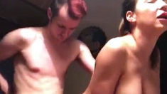 Big assed busty tit fuck and blowjob