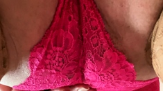 Amateur striptease and Solo masturbation