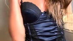 Curly Blonde Teen Records Solo Dildo Masturbation More at