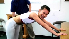 Cheerleader Kiki: Paddled