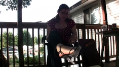 Savannah: POV Diapered in Backyard