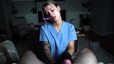 Amateur girlfriend full handjob with facial cumshot