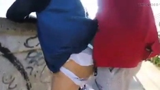 Bareback Fuck Outdoors