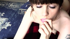 Close up of pussy stretched with big cock