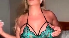Sophie Luxe Close Up Teasing In Sexy Dress