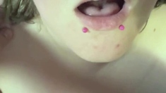 Cumming On Big Bbw Tits By A Handjob