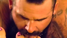 Foot Feeding With Creamy Fuck