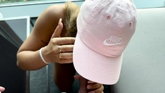 Natural busty blonde blowjob and banging POV