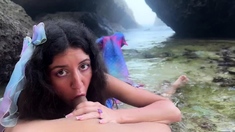 Met a real Mermaid on an Island and gave her legs to fuck!