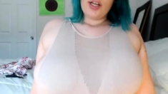 big old jugs bbw neon haird make it bounce two