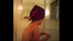 After Shower Solo My Mom On Hidden Camera