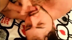 Cum eating compilation hard cocks squirting in open mouths