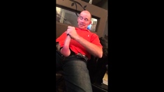 Str8 daddy jerking watching porn