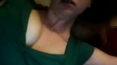 UK girl quick boob flash on webcam