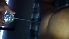 Slut filled with cum